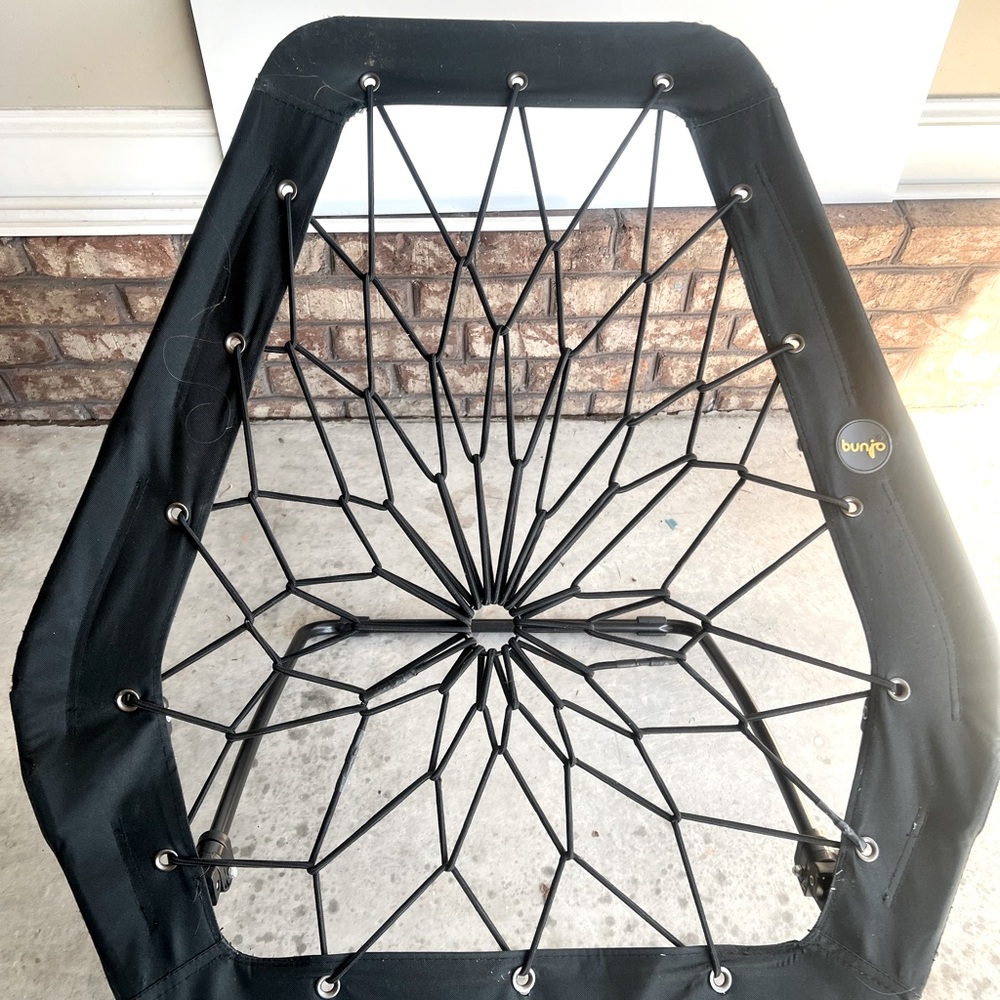 Bunji Black Web Lounge Chair